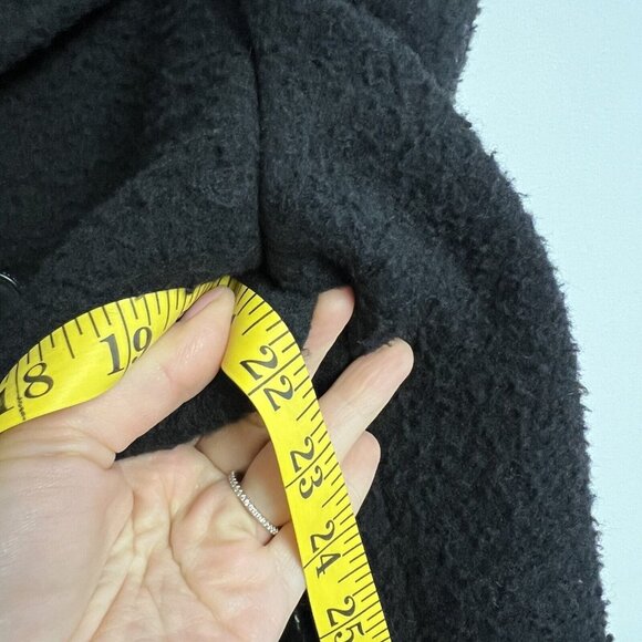 Allsaints Eds Wool-Blend Peacoat Men's Black 38 - Picture 9 of 15